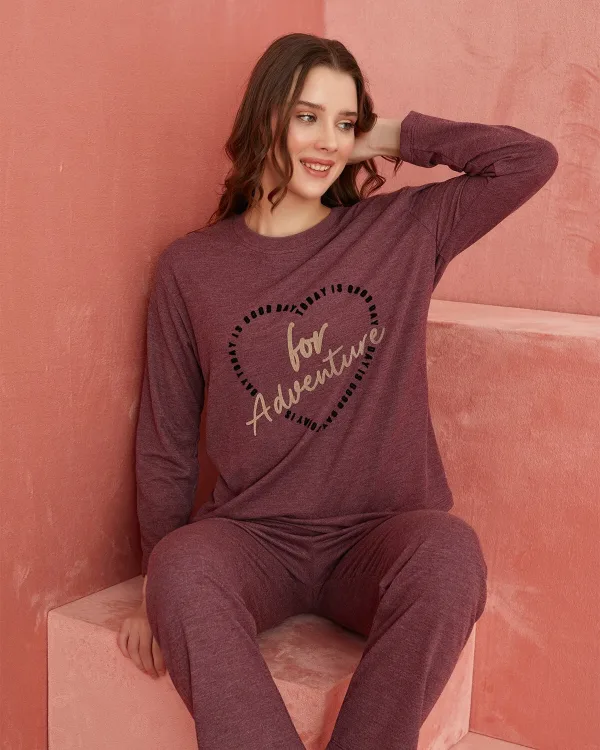 Desenli Kaşmir Pijama Takım