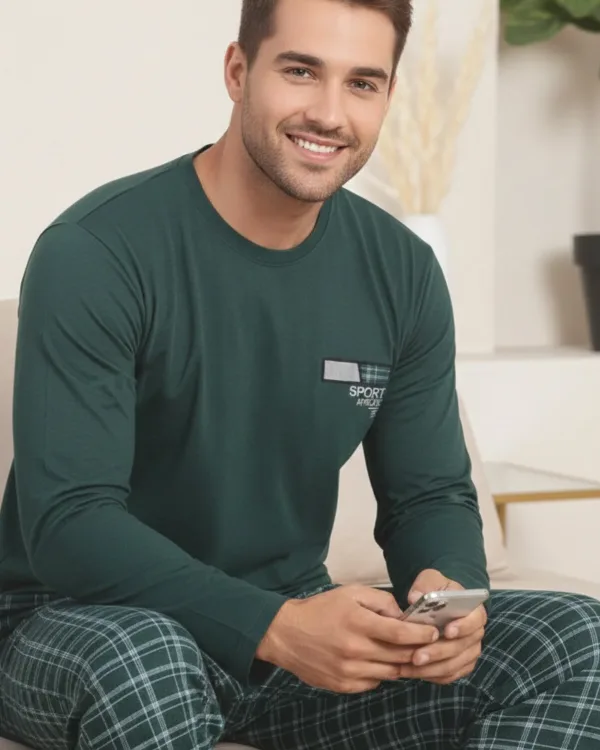 Pamuklu Soft Touch Erkek Pijama Takımı