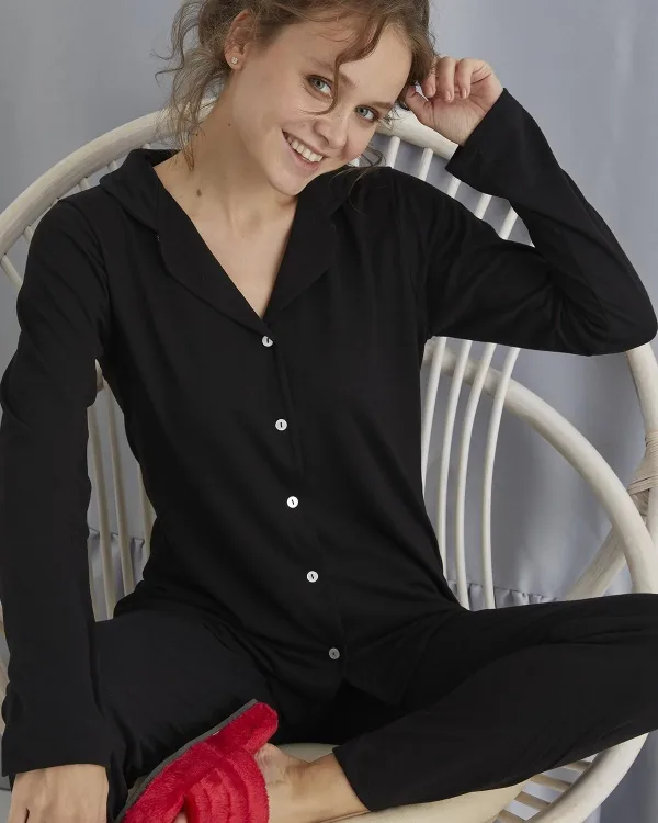 DÜĞMELİ PİJAMA TAKIM